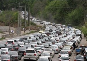 ترافیک سنگین در جاده‌های شمالی