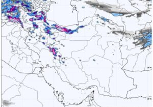 هشدار بارش‌های سنگین و کاهش دما در نیمه شمالی کشور تا روز پنجشنبه