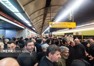رکورد مترو تهران در جابه‌جایی ۱۴.۶ میلیون مسافر
