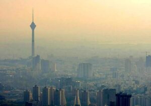وضعیت هوای تهران نارنجی و آلوده است