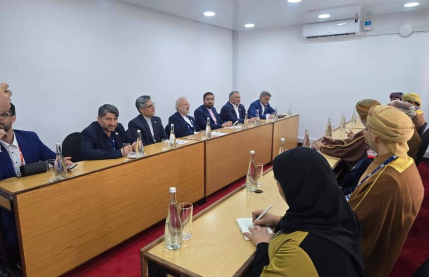 گزارش تصویری از دیدار هیات بین المجالس ایران با رئیس مجلس عمان